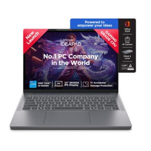 Lenovo Smartchoice Ideapad Slim 3 13Th Gen Intel Core I7-13620H 15.3 Inch(38.8Cm) WUXGA IPS Laptop(16GB RAM/512GB SSD/Windows 11/Office Home 2024/Backlit Keyboard/1Yr ADP Free/Grey/1.6Kg),83K100CJIN